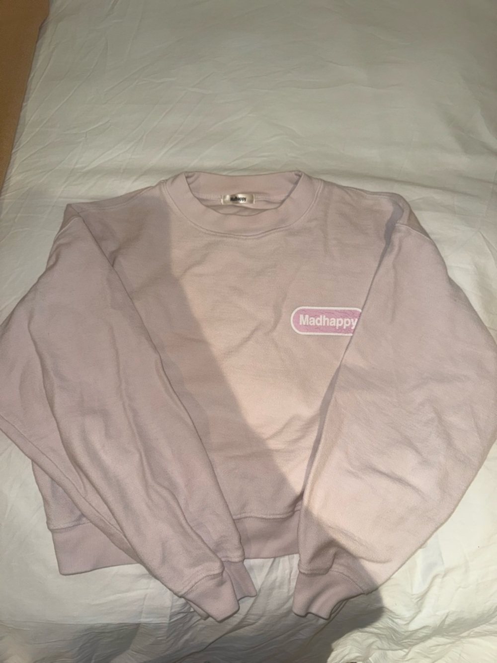 Madhappy Pastel Pink Logo Crewneck